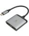 Мрежови адаптер A-solar - Xtorm XC202, USB -C/2x HDMI, сив - 2t