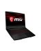 Геймърски лаптоп MSI GF63 Thin 9RCX, черен - 4t
