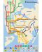 Пъзел New York Puzzle от 36 макси части - Карта на метрото, Ню Йорк - 1t
