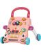 Музикална играчка на колела Chipolino - Весели животинки, розова - 1t