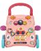 Музикална играчка на колела Chipolino - Весели животинки, розова - 2t