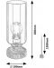 Настолна лампа Rabalux - Tanno 74120, E27, 1 x 25 W, кафява - 5t