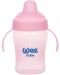 Неразливаща чаша с дръжки Wee Baby - Colorful, 240 ml, розова - 1t
