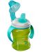 Неразливаща се чаша с подвижни дръжки Vital Baby - Зелена, 260 ml - 2t