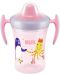 Неразливаща се чаша с мек накрайник NUK Evolution - Trainer Cup, 230 ml, розова - 1t