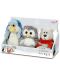 Комплект от три плюшени играчки Nici Winter – Пингвинчето, Сър Мечо и Северната сова, 15 cm - 1t