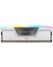 Оперативна памет Corsair - VENGEANCE RGB, 32GB , DDR5, 5200MHz, бяла - 3t