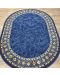 Овален килим BLC - Блум, 150 x 200 cm, син - 2t