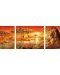 Панорамен пъзел Ravensburger от 1000 части - Африканско величие, триптих - 2t
