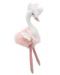 Парцалена кукла The Puppet Company - Лебед, розов, 30 cm - 1t