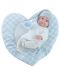 Кукла-бебе Paola Reina Mini Pikolines - С постелка сърце, момченце, 32 cm - 1t