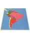 Пъзел Монтесори Smart Baby - Карта на Южна Америка, 13 части - 1t