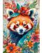 Пъзел Black Sea от 500 части - Сред цветята: Червена панда - 2t