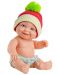 Кукла-бебе Paola Reina Los Peques - Грег, с червена шапка със зелен помпон, 21 cm - 1t