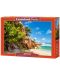 Пъзел Castorland от 2000 части - Райски плаж на Сейшелските острови - 1t