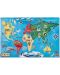 Пъзел за под Melissa & Doug - Карта на света, 33 части - 3t