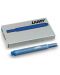 Комплект патрончета за писалка Lamy - Blue T10 - 1t