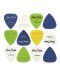 Перца за китара Harley Benton - Pick Set, 0.58 mm, многоцветни - 1t