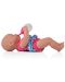 Пишкаща кукла-бебе Moni Toys - Със столче, вана и аксесоари, 36 cm - 3t