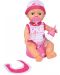 Пишкаща кукла-бебе Simba New Born - Baby Darling. розова дрешка на сърчица - 1t