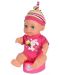 Пишкаща кукла Moni Toys - С легло и стол за хранене, 31 cm - 3t