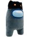 Плюшена фигура YuMe Games: Among Us - Black Crewmate with Cat Head Hat, 30 cm - 6t