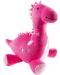 Плюшена играчка Heunec - Динозавър, розов, 25 cm - 1t