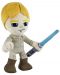 Плюшена фигура Mattel Movies: Star Wars - Luke Skywalker with Lightsaber (Light-Up), 19 cm - 3t