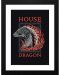 Плакат с рамка GB eye Television: House of the Dragon - Red Dragon - 1t