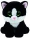 Плюшена играчка TY Toys - Черно-бяло коте Ava, 15 cm - 1t