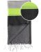 Памучна кърпа в кутия Hello Towels - Neon, 100 х 180 cm, зелено-черна - 2t