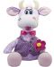 Плюшена играчка Амек Тойс - Крава с цвете, лилава, 50 сm - 1t