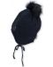 Плетена зимна шапка Sterntaler - 49 cm, 12-18 м, тъмносиня - 3t
