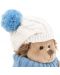  Плюшена играчка Оrange Toys Life - Таралежчето Прикъл с бяло-синя шапка, 15 cm - 4t