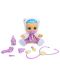 Плачеща кукла със сълзи IMC Toys Cry Babies - Кристал, болно бебе, лилаво и бяло - 3t