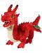 Плюшена играчка Rappa Еко приятели - Червен дракон, 40 cm - 1t