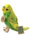 Плюшена играчка Rappa Еко приятели - Вълнист папагал, зелен, 12 сm - 1t