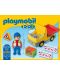 Комплект фигурки Playmobil 1.2.3 - Строителна машина - 2t