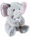 Плюшена играчка Heunec - Любимо семейство, слонче с бебе, 25 cm - 1t