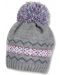 Плетена зимна шапка Sterntaler - 47 cm, 9-12 месеца, сива - 1t