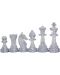 Пластмасови фигури за шах Sunrise - Staunton No 6, кехлибар/прозрачен - 2t