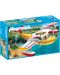 Комплект фигурки Playmobil Wild Life – Противопожарен самолет с водни ски - 1t