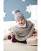 Плетена зимна шапка Sterntaler - 51 cm, 18-24 месеца, сива - 2t