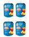 Плодово пюре Nestle Gerber - Пауч с праскова и ябълка, 6 м+, 4 х 80 g - 1t