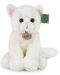 Плюшена играчка Rappa Еко приятели - Бяла котка, седяща, 25 cm - 2t