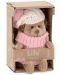 Плюшена играчка Оrange Toys Life - Tаралежчето Флъфи с бяло-розова шапка, 15 cm - 5t