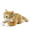 Плюшена играчка Rappa Еко приятели - Рижава таби котка, лежаща, 40 cm - 1t