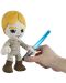 Плюшена фигура Mattel Movies: Star Wars - Luke Skywalker with Lightsaber (Light-Up), 19 cm - 2t