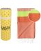 Памучна кърпа в кутия Hello Towels - Neon, 100 х 180 cm, оранжево-зелена - 1t