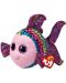 Плюшена играчка TY Toys Beanie Boos - Рибка Flippy, шарена, 15 cm - 1t
